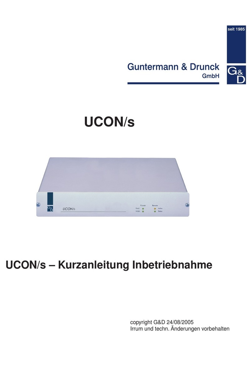Guntermann & Drunck UCON/s User manual