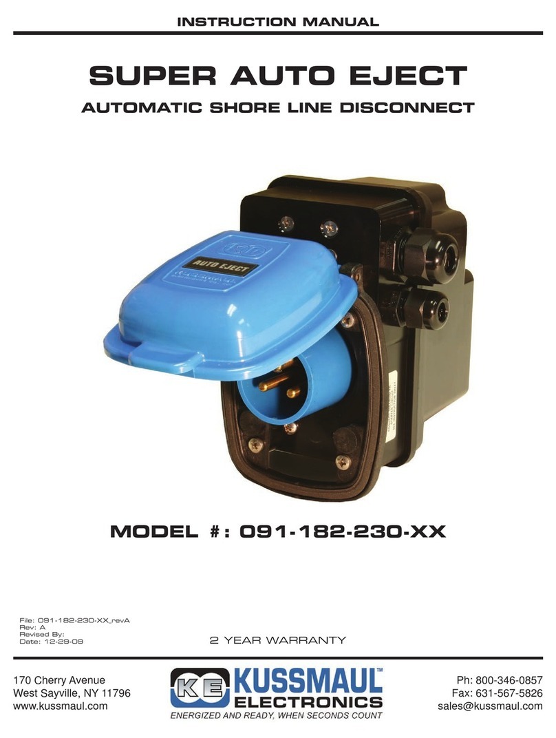 KUSSMAUL 091-182-230 Series instruction manual KUSSMAUL 091-182-230 Series instruction manual
