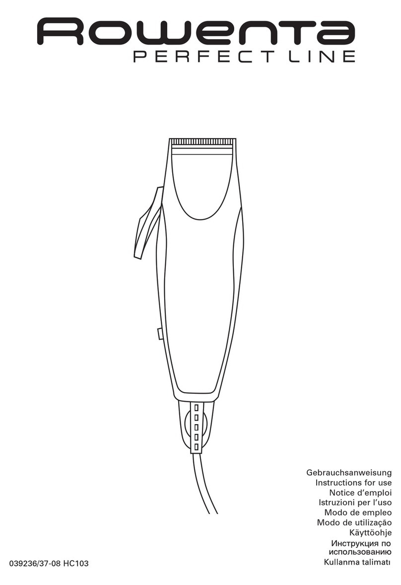 Rowenta Perfect Line HC103 User manual