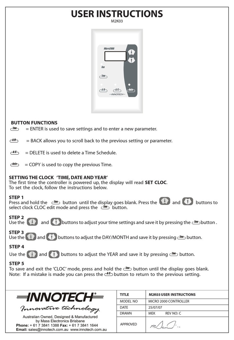 Innotech M2K03 User instructions