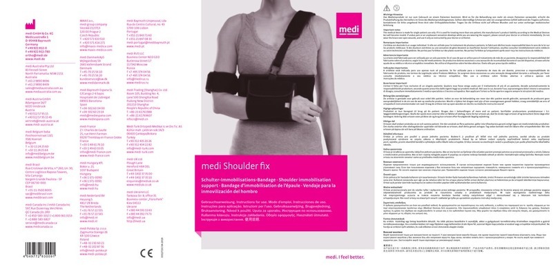 medi Shoulder fix User manual