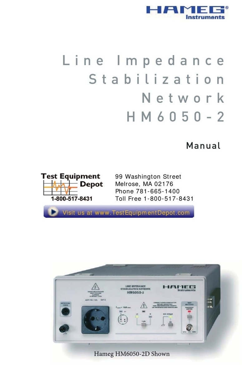 Hameg HM6050-2 manual