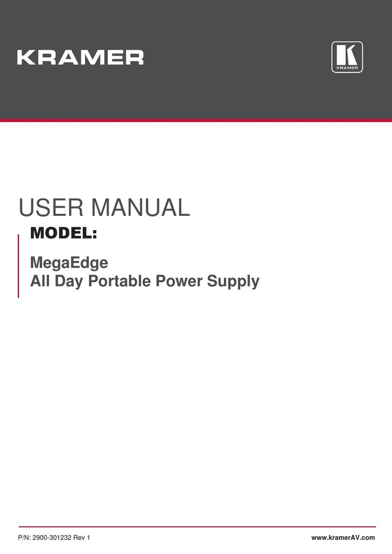 Kramer MegaEdge User manual