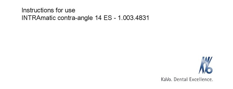 KaVo INTRAmatic contra-angle 14 ES 1.003.4831 Instructions for use