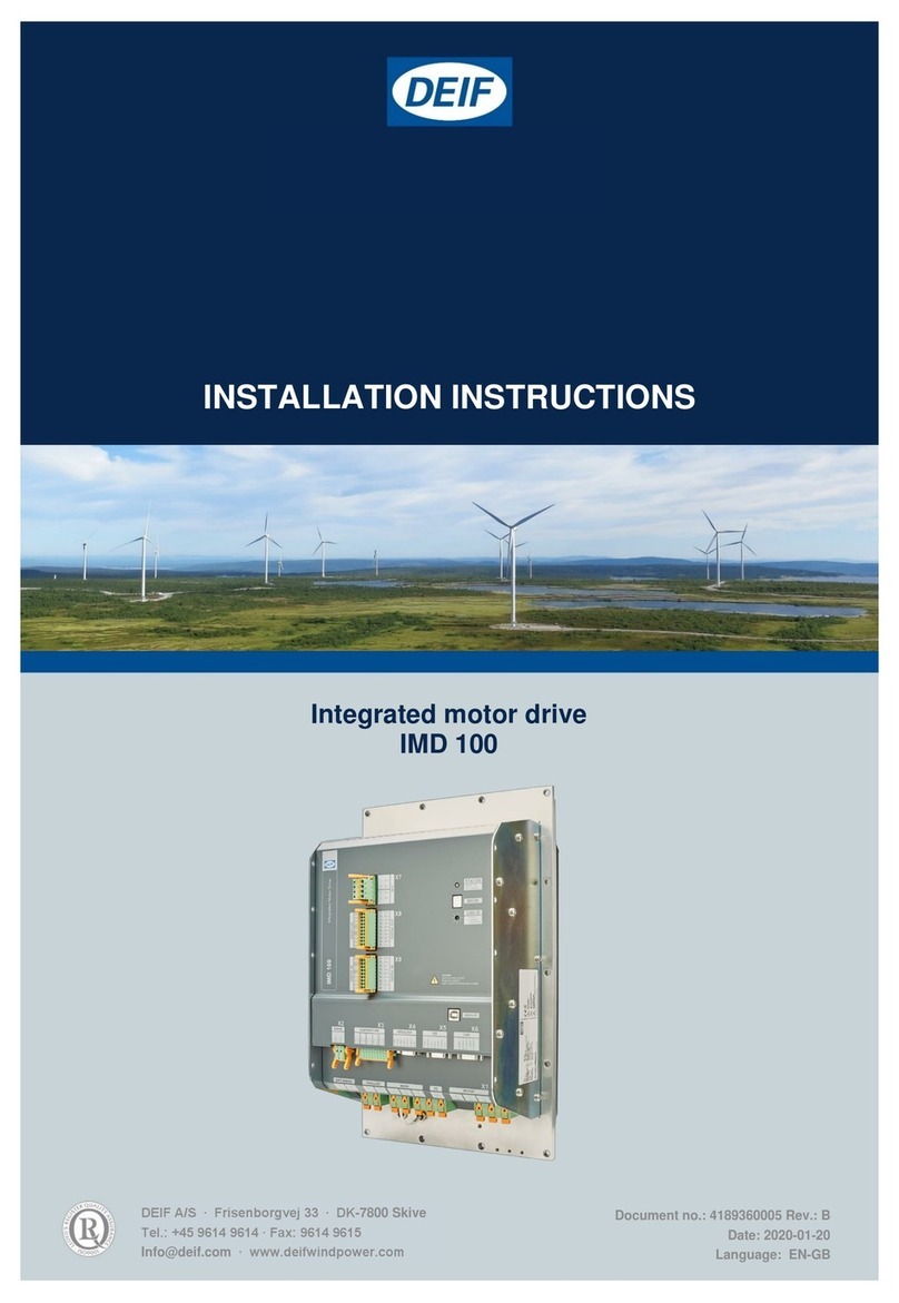 Deif IMD 100 installation instructions