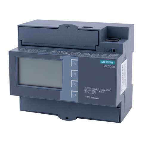 Siemens SENTRON PAC2200 product manual
