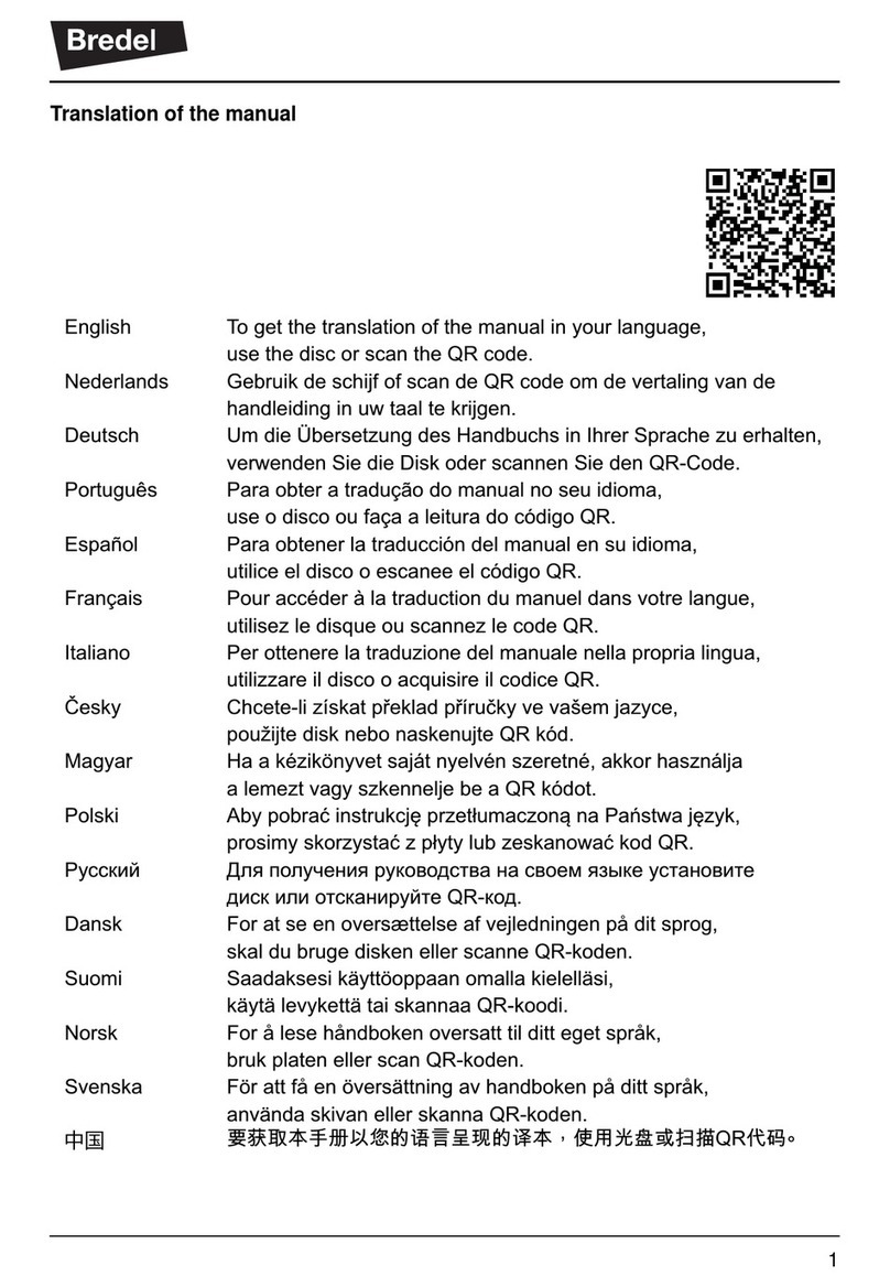 Bredel APEX35 Translation of the manual