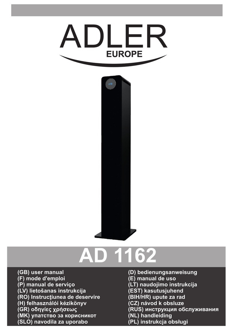 Adler Europe AD 1162 user manual
