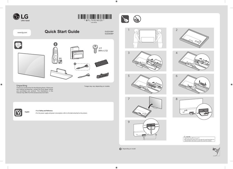 LG OLED65B9 Series User manual
