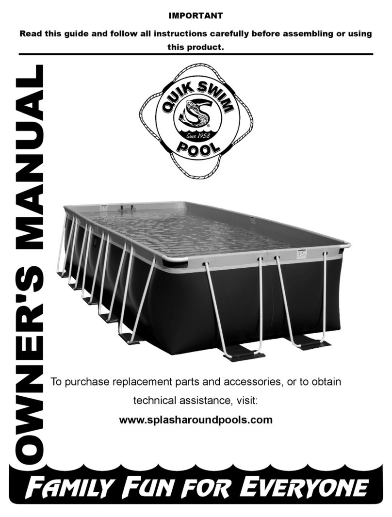 Quik Swim Pool QS 142248 owner's manual