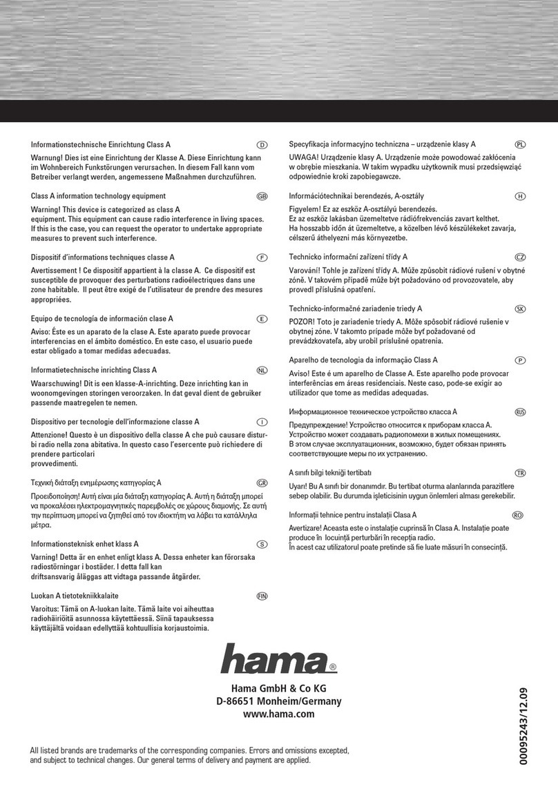Hama Slim-Touch Series user manual