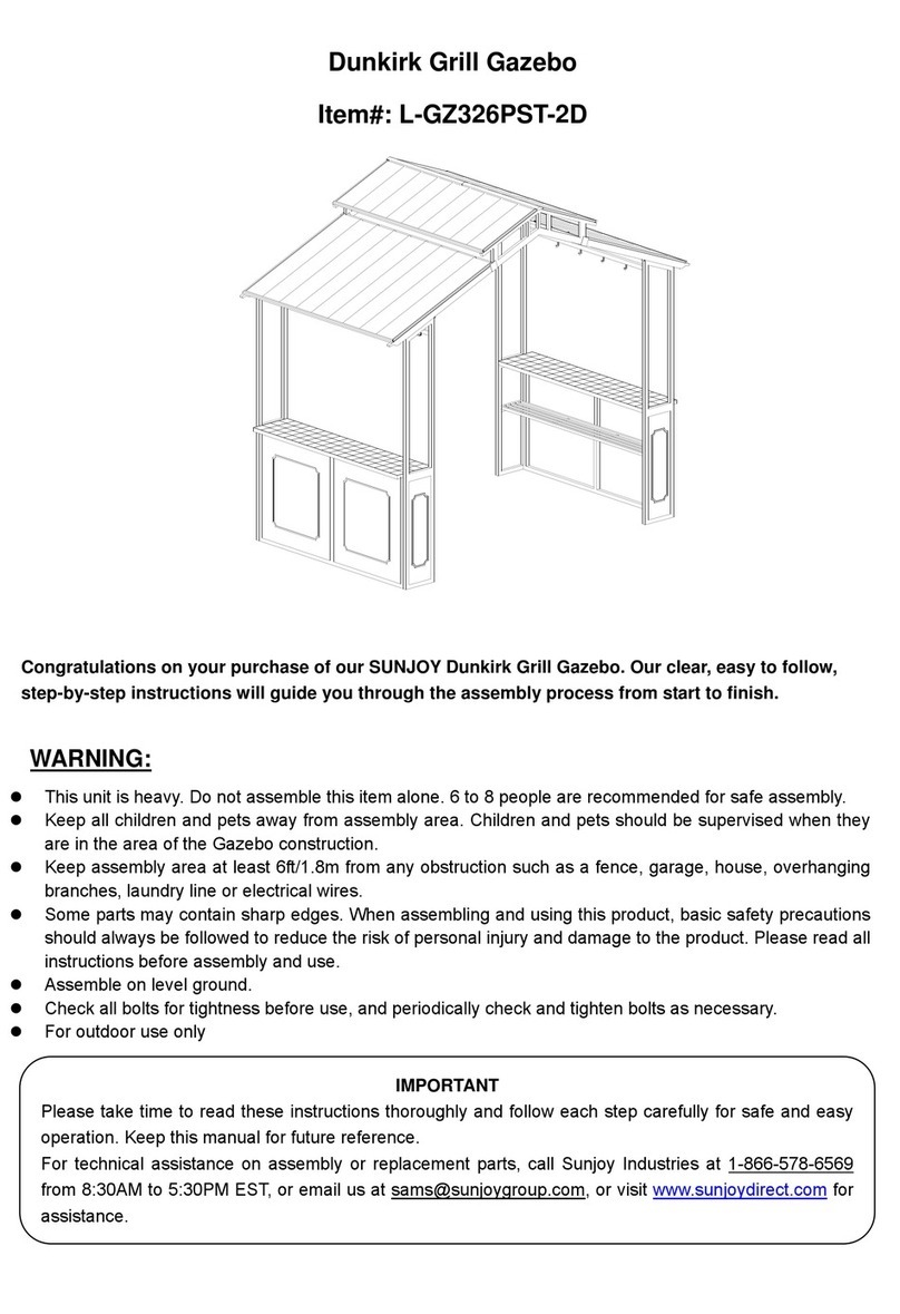 Sunjoy Dunkirk L-GZ326PST-2D User manual Sunjoy Dunkirk L-GZ326PST-2D User manual