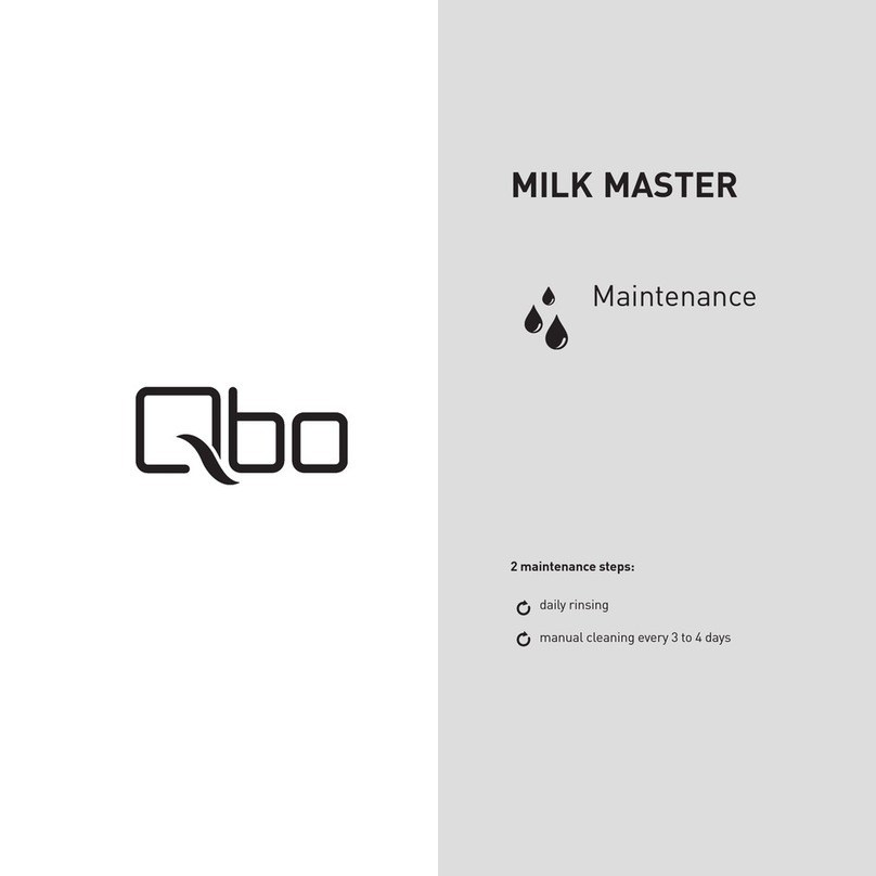 Qbo MILK MASTER Maintenance manual