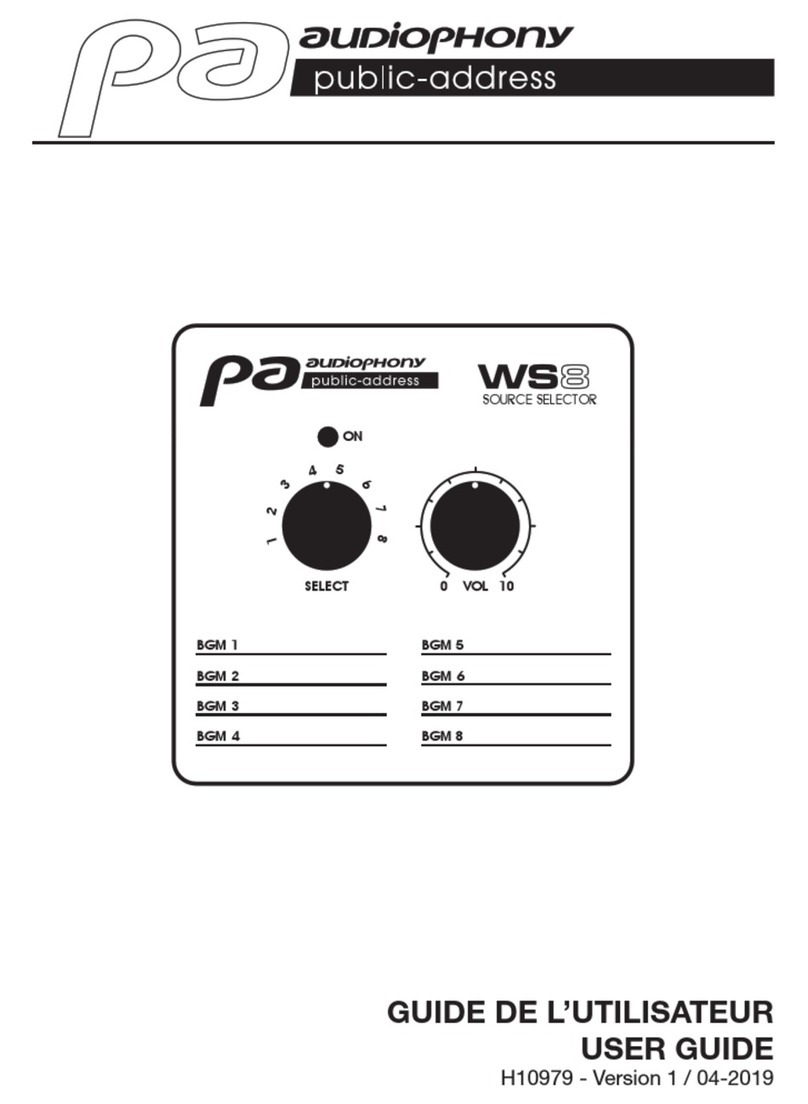 audiophony WS8 User manual audiophony WS8 User manual