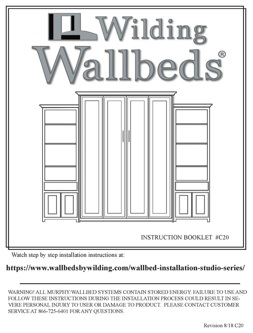 Wilding Wallbeds Studio Series User manual