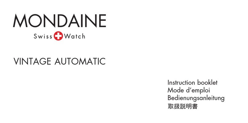 Mondane Vintage Automatic Instruction booklet Mondane Vintage Automatic Instruction booklet