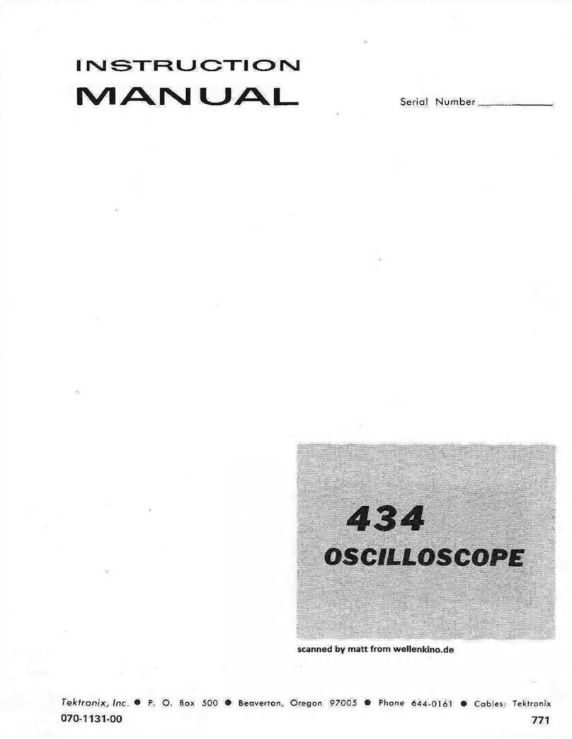 Tektronix 434 User manual
