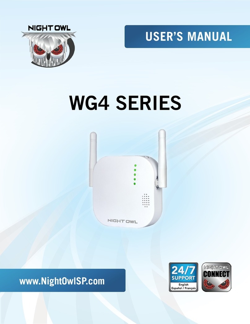 Night Owl WG4 Series user manual