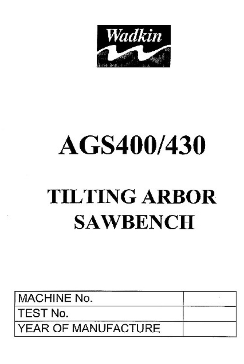 Wadkin AGS400 manual