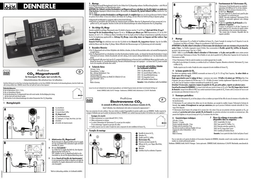Dennerle Profi-Line Instructions for use