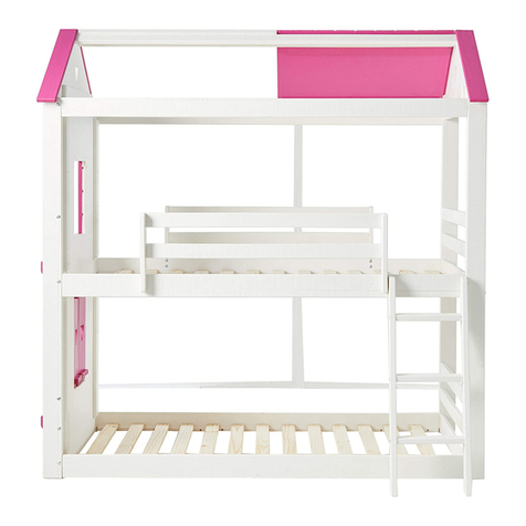 Donco kids TWIN TWIN SWEETHEART BUNK BED 1570TT Assembly instructions
