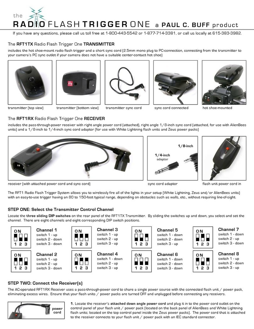 Paul C. Buff RFT1TX manual