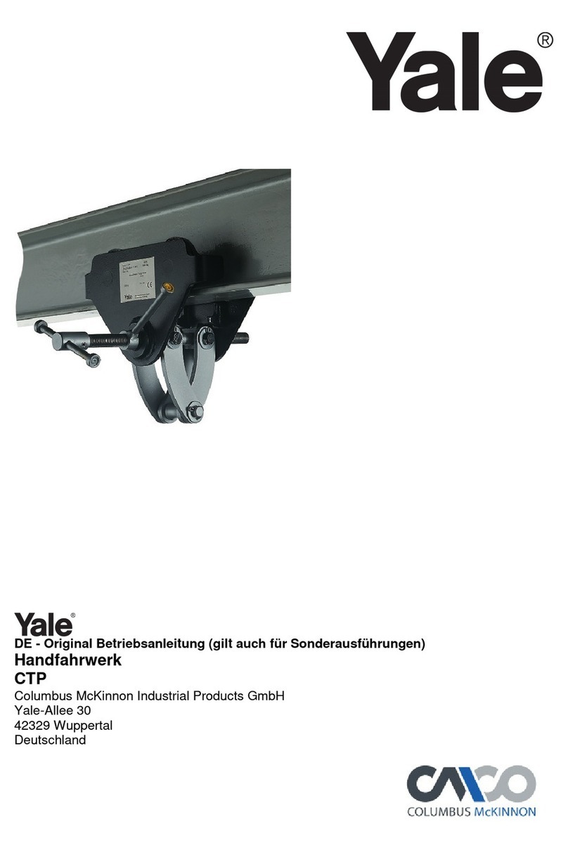 Columbus McKinnon Yale CTP 1-A Translated Operating Instructions Columbus McKinnon Yale CTP 1-A Translated Operating Instructions