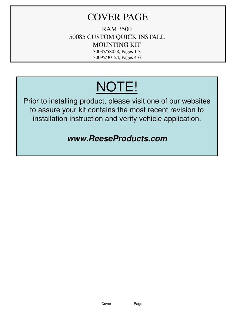 Reese 50085 installation instructions