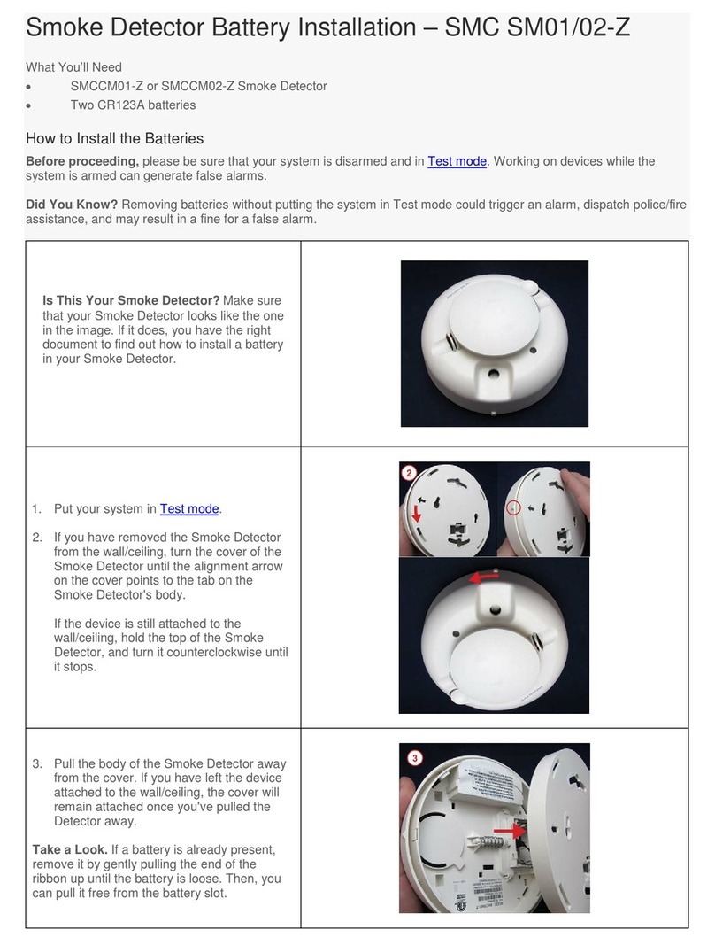 Comcast SMC SM01-Z Use and care manual