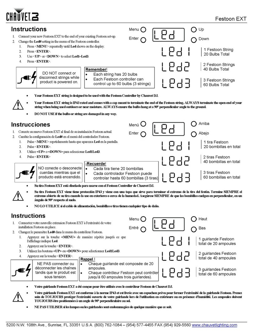 Chauvet DJ Festoon EXT instructions