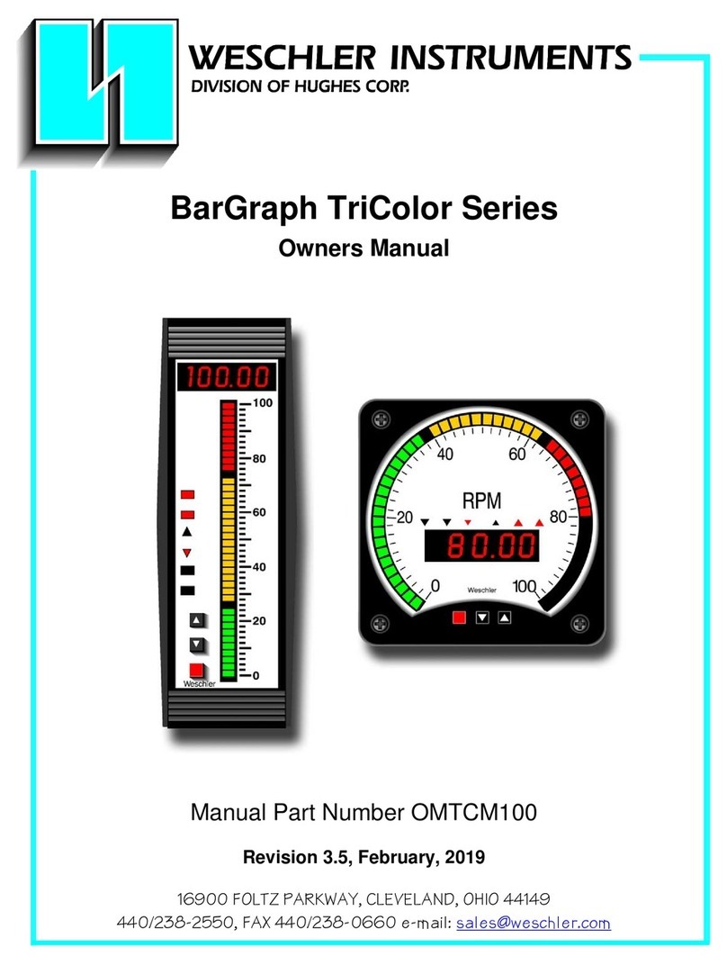 Hughes weschler instruments BarGraph TriColor... owner's manual