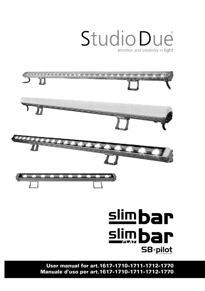 STUDIODUE SLIMBAR FLAT/RGBW IP67 Series User manual