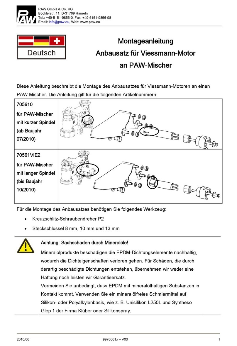 PAW 705610 User manual