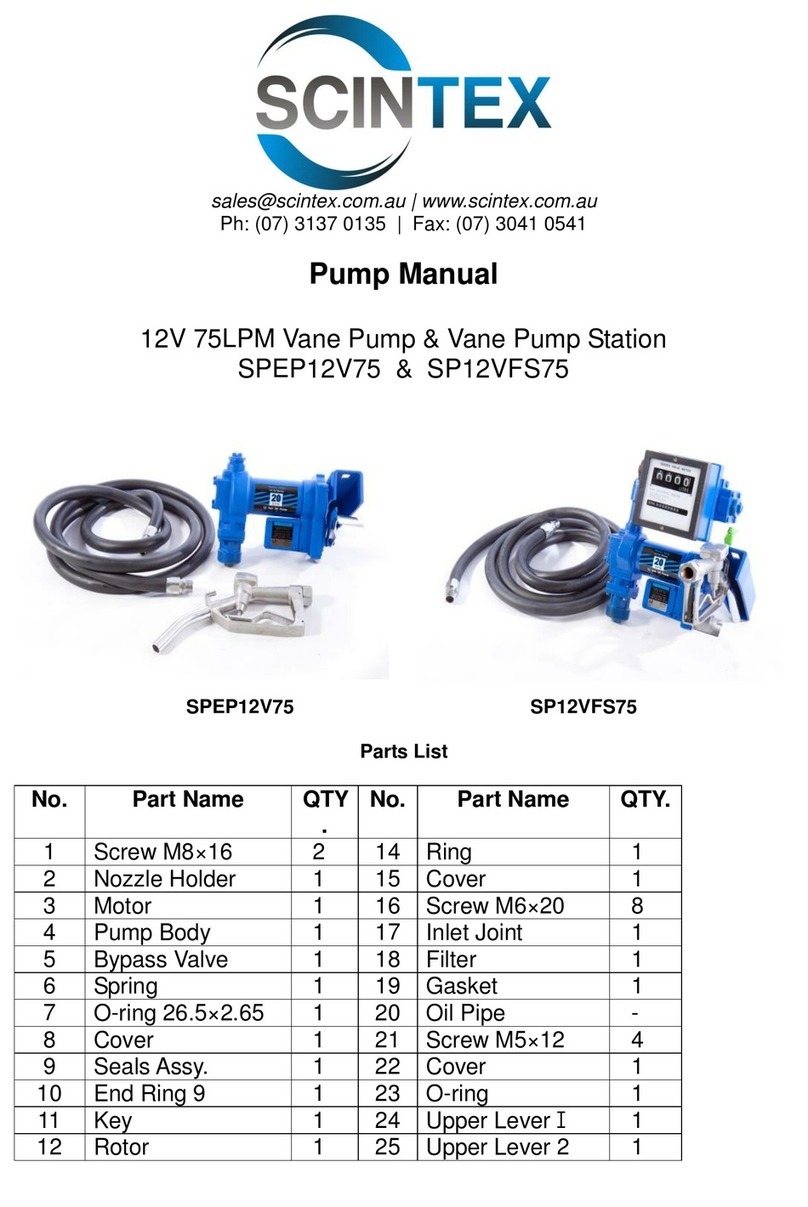 SCINTEX SPEP12V75 manual