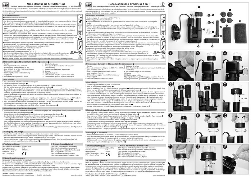 Dennerle Nano Marinus Bio-Circulator 4in1 User manual