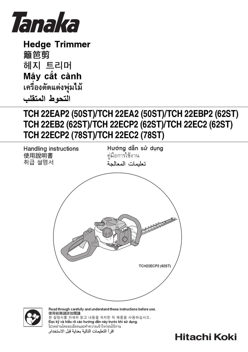 Tanaka TCH Series User manual Tanaka TCH Series User manual