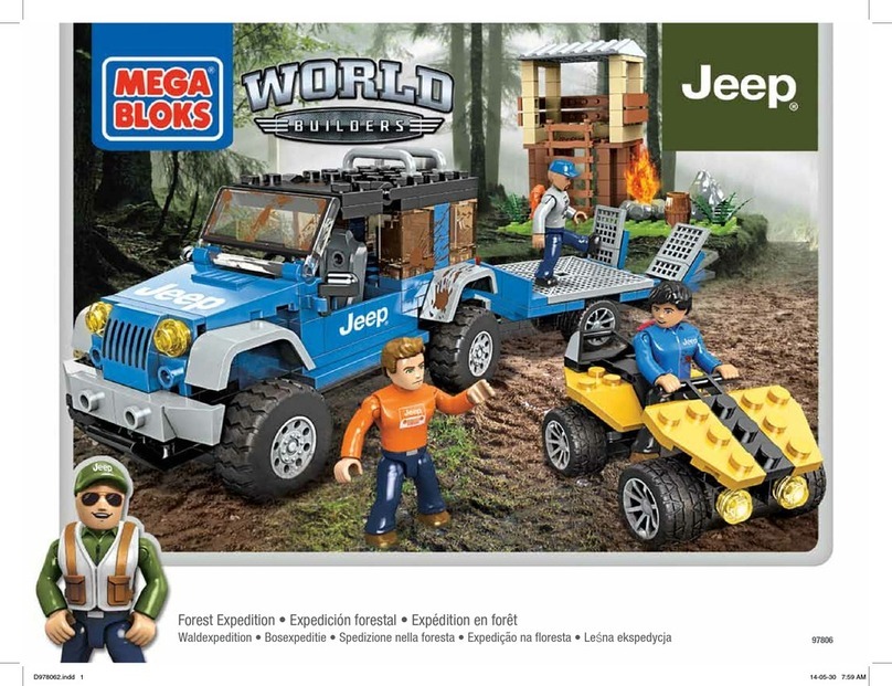Mega Bloks Jeep Forest Expedition 97806 Assembly manual
