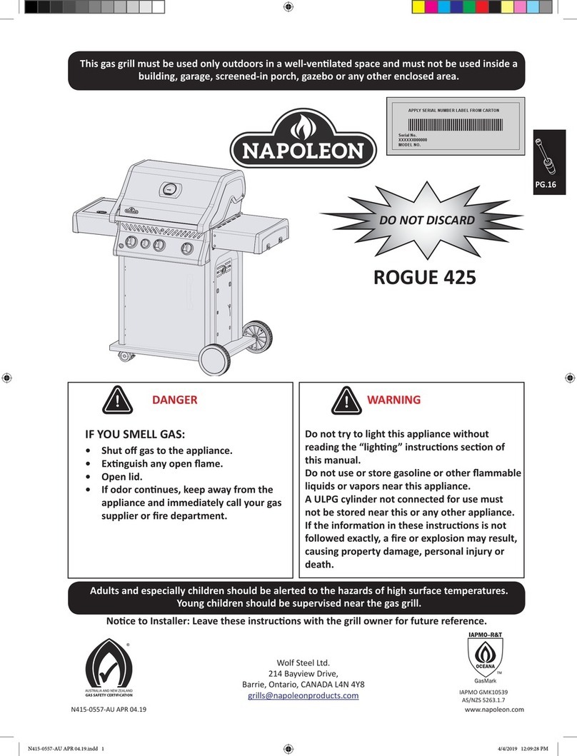 Napoleon ROGUE 425 User manual