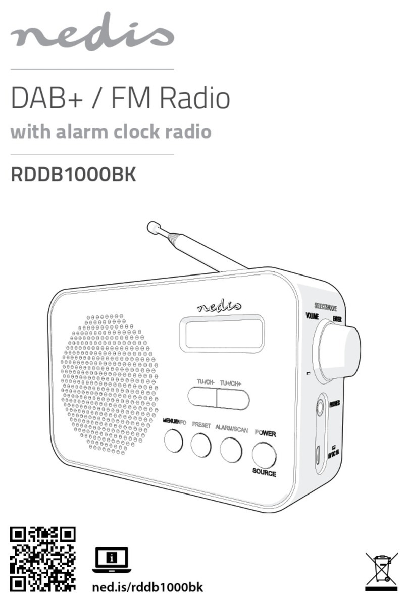 nedis RDDB1000BK quick start guide