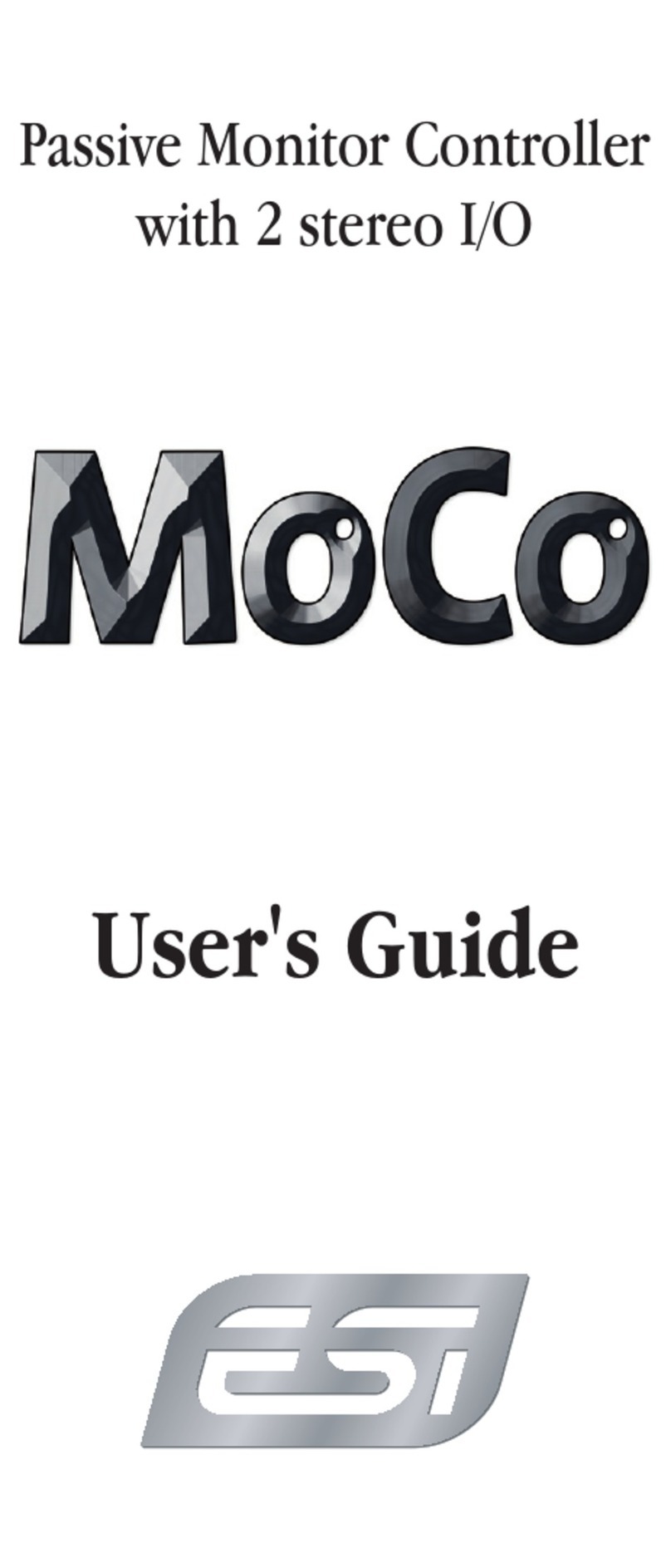 ESI MoCo user guide