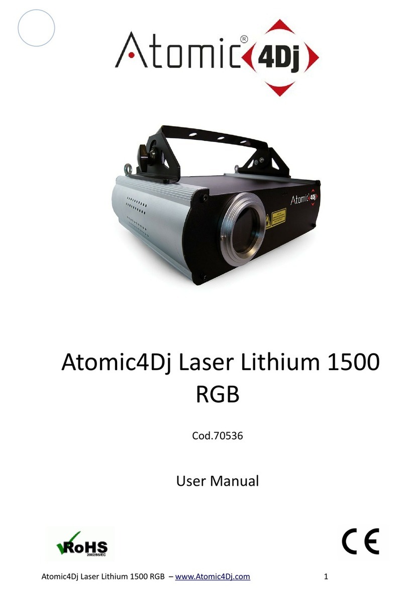 ATOMIC4DJ Laser Lithium 1500 RGB user manual