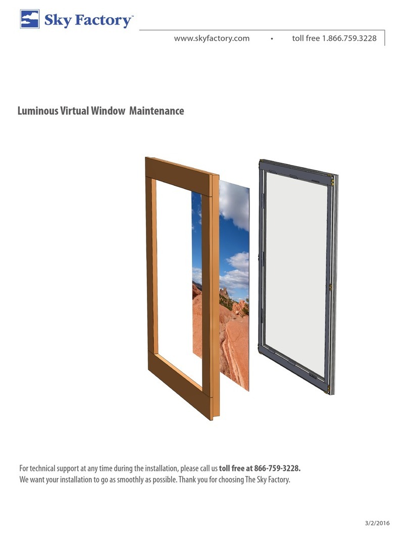 Sky Factory Luminous Virtual Window maintenance