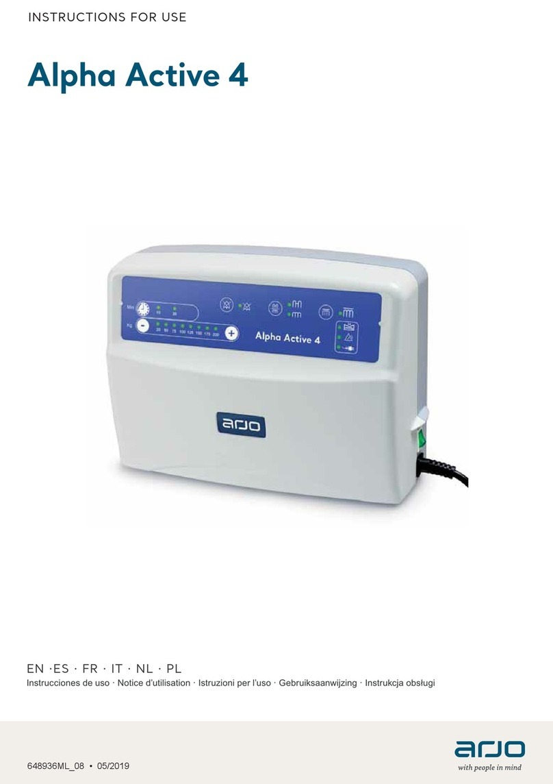 Arjo Alpha Active 4 User manual