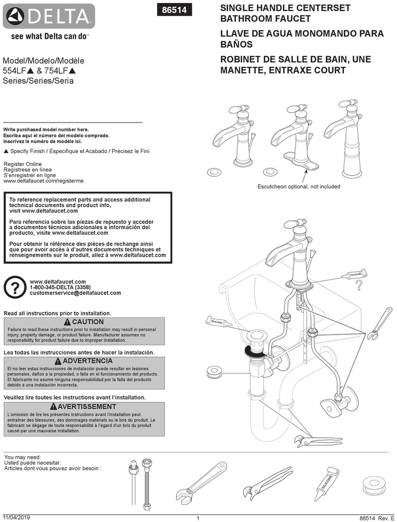 Delta 554LF User manual