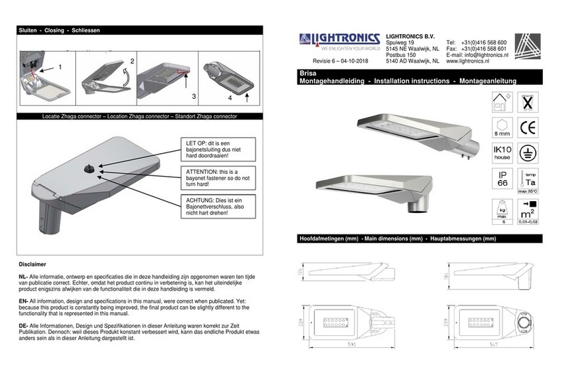 Lightronics Brisa installation instructions