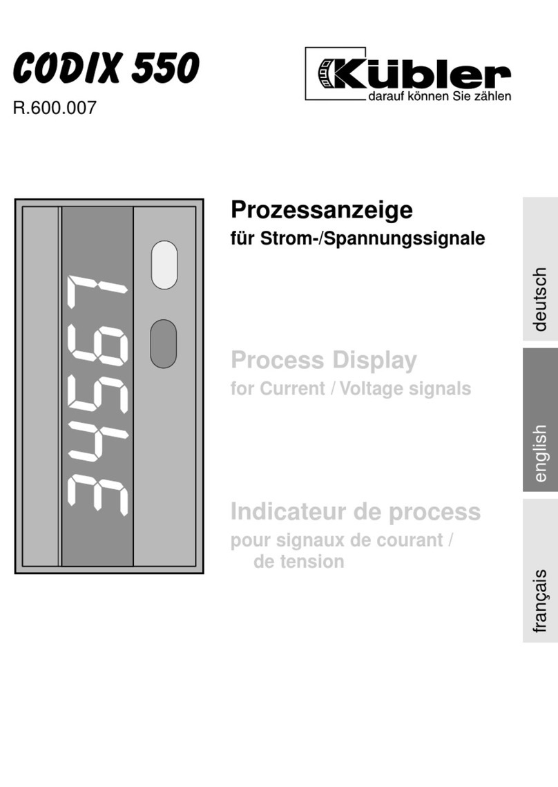 Kübler codix 550 User manual