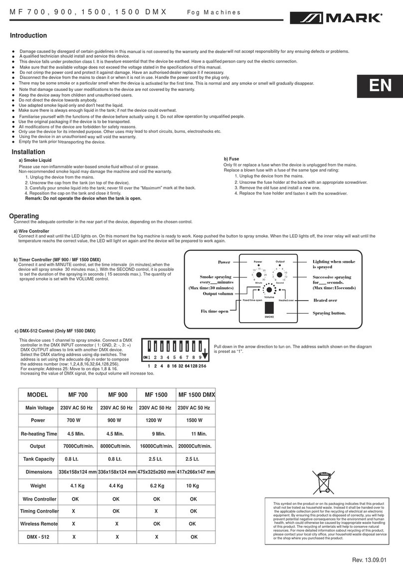Mark MF 700 quick guide