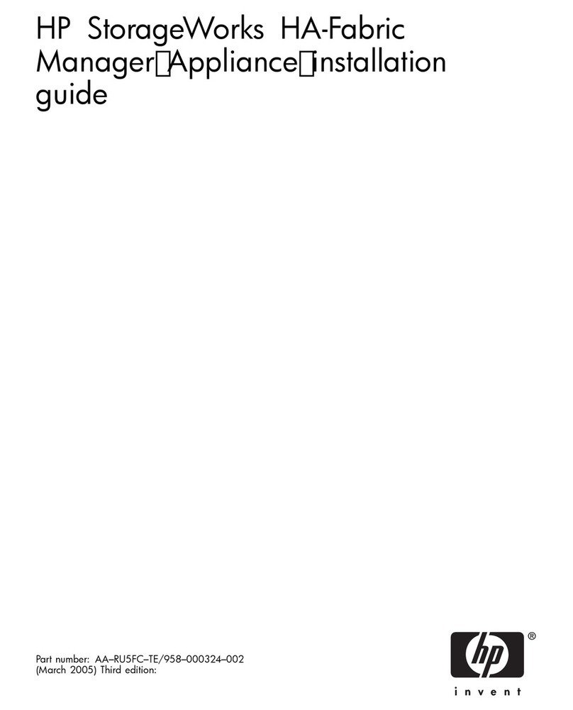 HP StorageWorks HA-Fabric Manager User manual HP StorageWorks HA-Fabric Manager User manual