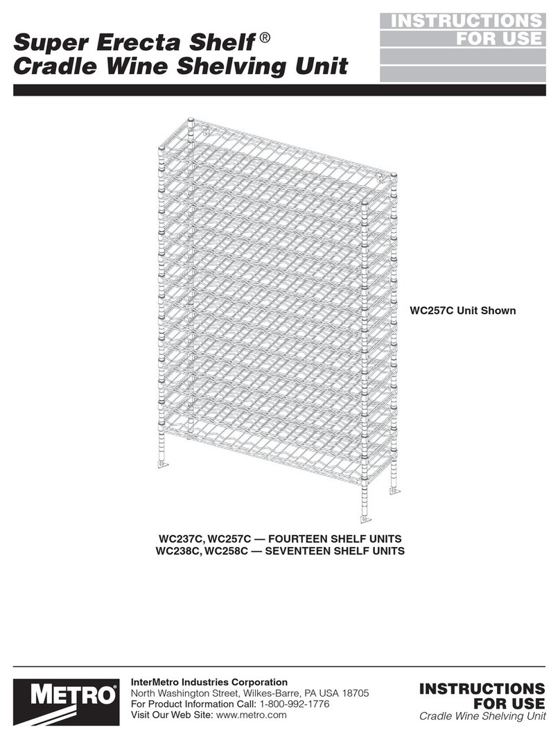 Metro DataVac Super Erecta Shelf Series Instructions for use