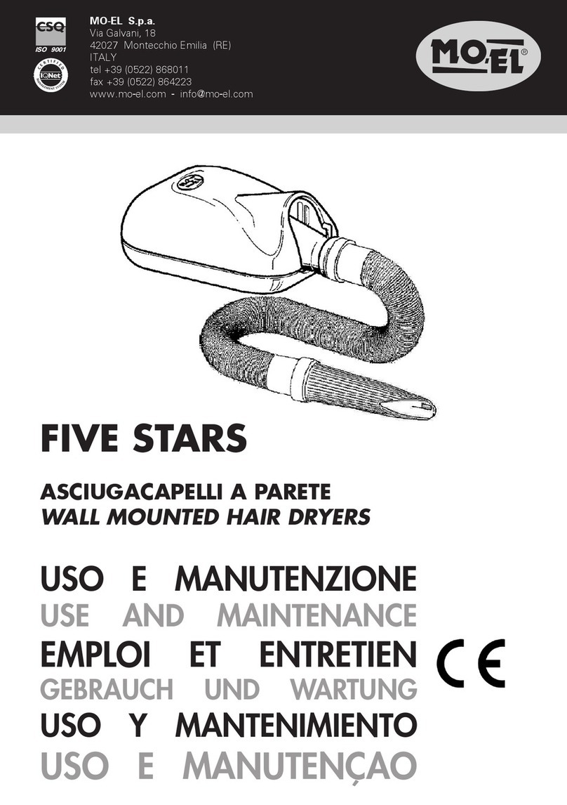 MO-EL FIVE STARS Use and maintenance